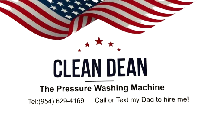 clean dean pressure washing card